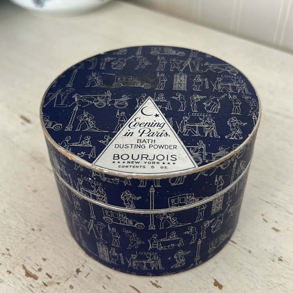 Vintage Rare Evening in Paris Bourjois New York bath dusting powder